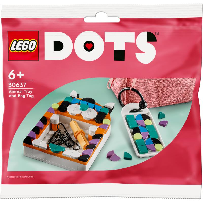 ITwork.lt: LEGO Dots Polybag-Tier-Ablageschale PolybagTierAblageschale & Taschenanhänger (30637...