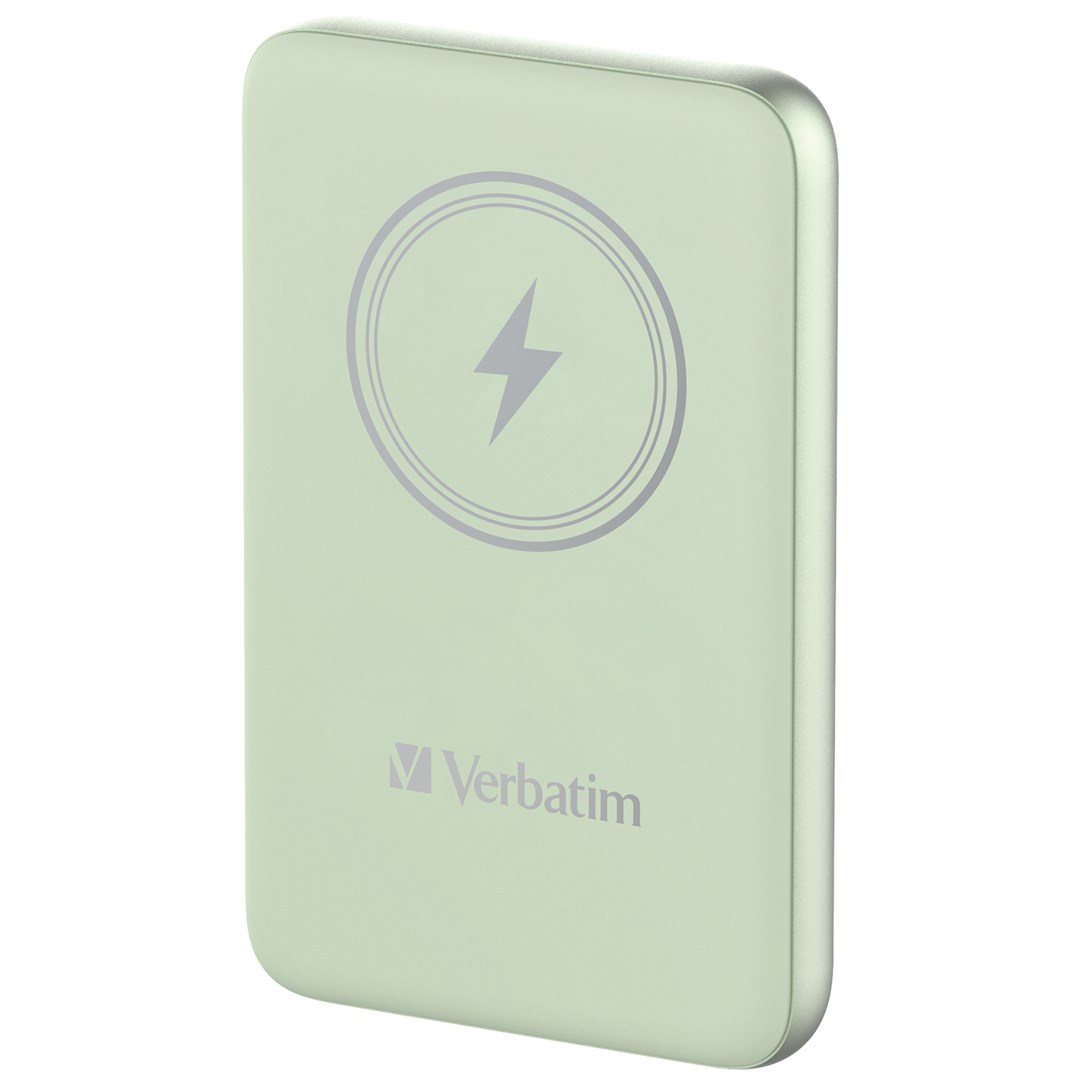 ITwork.lt: Verbatim Charge 'n' Go Magnetic Wireless Power Bank 10000mAh Green